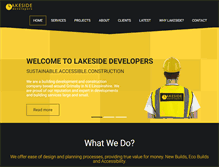 Tablet Screenshot of lakesidedevelopers.net